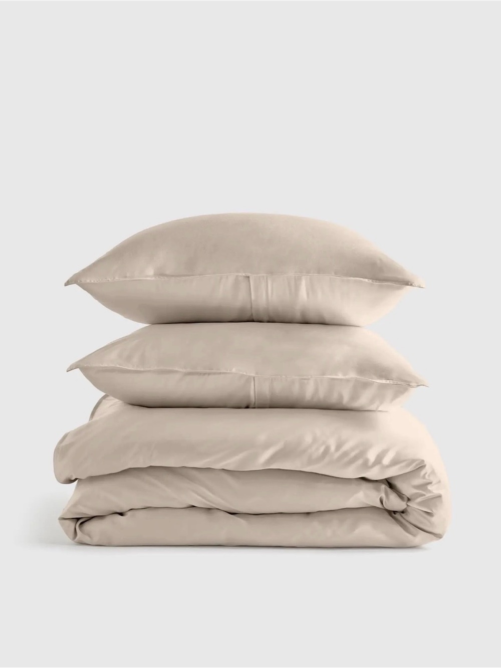 Quince Stone Beige Duvet Cover Set
